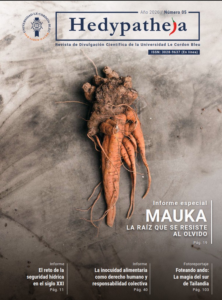 					Ver Núm. 5 (2026): Hedypatheia: Revista de divulgación científica de la Universidad Le Cordon Bleu
				